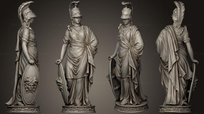 Statues antique and historical (Aspazja jako Atena, STKA_1102) 3D models for cnc